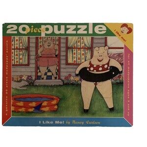 I Like Me Puzzle Nancy Carlson Pig 20 Piece Mudpuppy 15" x 11"